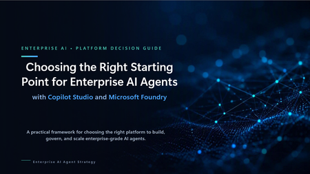 Copilot Studio 및 Microsoft Foundry를 활용한 엔터프라이즈 AI 에이전트의 적절한 시작점 선택