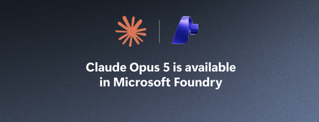 오늘부터 Microsoft Foundry에서 Claude Opus 5를 이용할 수 있습니다.