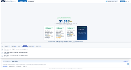 CivicGrant IQ: 연방 보조금 정보를 분석해 주는 5개의 에이전트로 구성된 AI로, 도시 당국이 직접 확인할 필요가 없도록 해줍니다