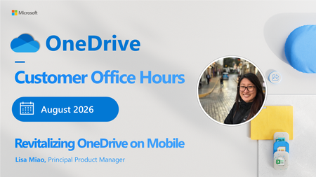 OneDrive 상담 시간 | 2026년 8월