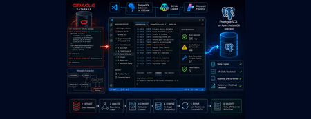 VS Code에서 Oracle을 PostgreSQL로 마이그레이션: 평가, 변환 및 검증