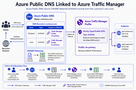 Azure DNS에 트래픽 매니저 연동 레코드 기능 도입 (공개 미리 보기)