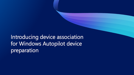 Windows Autopilot 기기 준비 기능을 위한 기기 연결 기능 소개