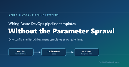 Wiring Azure DevOps Pipeline Templates Without the Parameter Sprawl: The Manifest Facade Pattern
