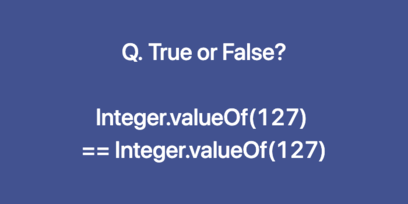 [Java] Integer.valueOf(127) == Integer.valueOf(127) 는 참일까요?