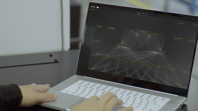 NVIDIA DSX Air를 사용하여 AI 팩토리 인프라를 설계, 시뮬레이션 및 확장하세요.