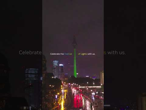 Berlin’s TV Tower Glows Green for NVIDIA GTC Berlin