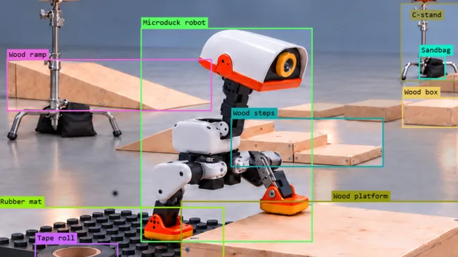 Using AI Agents to Teach Robots Like Microduck to Walk in Simulation