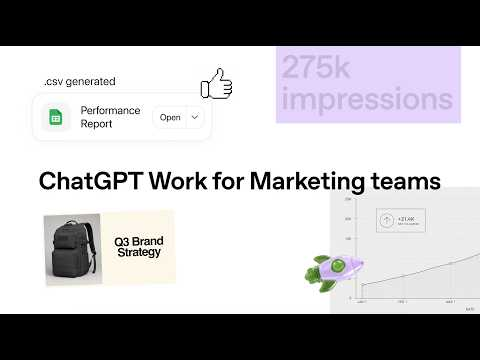 ChatGPT Work for Marketing Teams