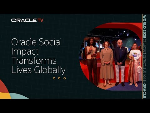Oracle Social Impact: Education, Health, and Volunteering on Oracle TV at Oracle AI World 2025