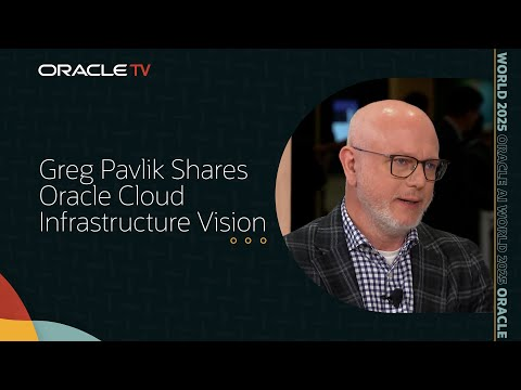 Greg Pavlik on Accelerating AI Innovation on Oracle TV at AI World