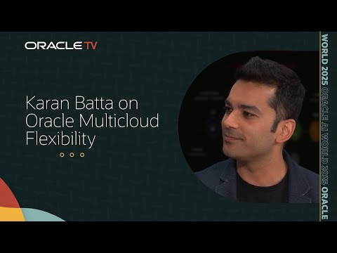 Oracle Multicloud: Flexibility and Choice with OCI and AI Data Platform on Oracle TV at AI World