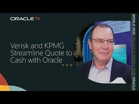 KPMG: Accelerating Quote to Cash with Oracle Fusion Applications on Oracle TV at Oracle AI World