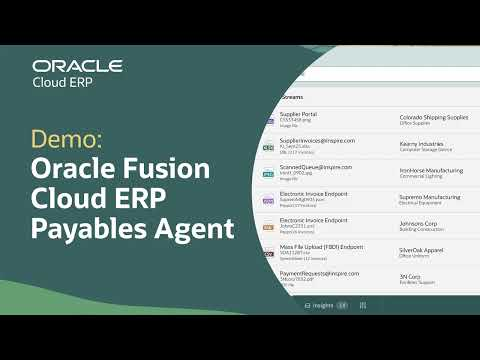 Payables AI Agent in Oracle Cloud ERP: Demo