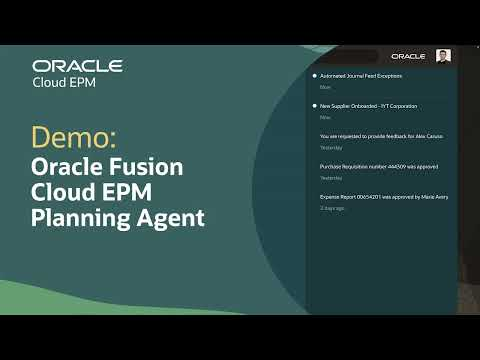 Planning AI Agent in Oracle Cloud EPM: Demo