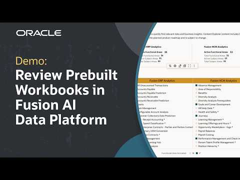 How to Review Prebuilt Workbook Content in Oracle Fusion AI Data Platform