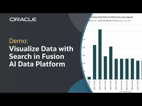How to Use the Search Bar to Create Visualizations in Oracle Fusion AI Data Platform