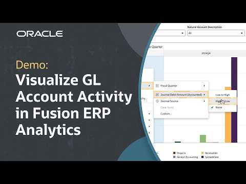 How to Explore GL Account Activity with CAA in Fusion ERP Analytics