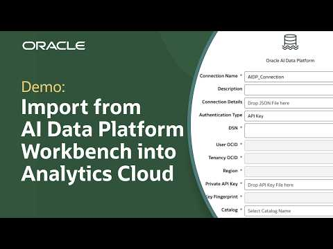 How to Create an AIDP Connection Using OAC Native Connector