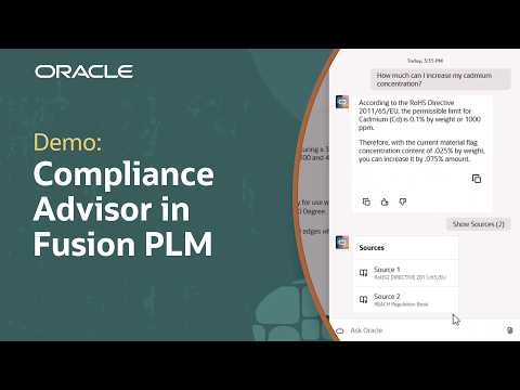 PLM Product Regulatory and Compliance Advisor AI Agent: Demo