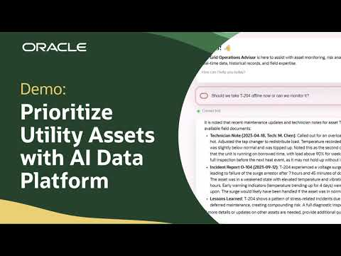 Utilities AI: Asset Intelligence Demo