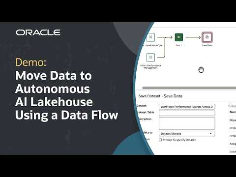How to Move Data to an Autonomous AI Lakehouse Using a Data Flow in Oracle FDI