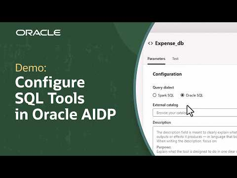 How to Configure and Test a SQL Tool in Oracle AI Data Platform
