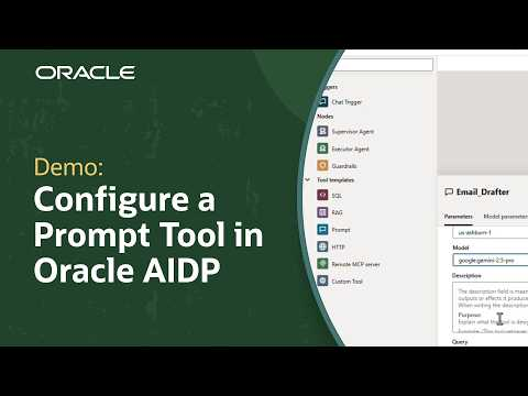 How to Use a Prompt Tool for AI Agents in Oracle AI Data Platform