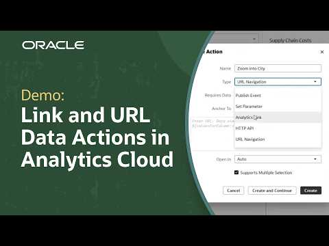 How to Use Analytics Link and URL Data Actions in Oracle Analytics Cloud