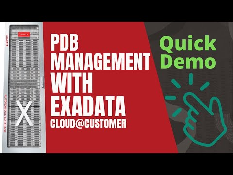ExaCC: PDB management on Oracle Exadata Cloud @ Customer