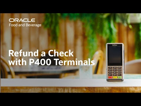 Oracle MICROS Simphony: refund a check with a Workstation and a P400