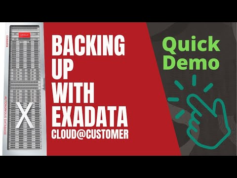 ExaCC: Creating backup destination and enabling automatic backup