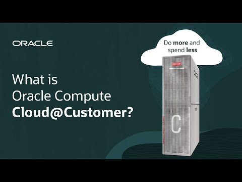 Bring OCI Compute to Your Data Center with Oracle Compute Cloud@Customer