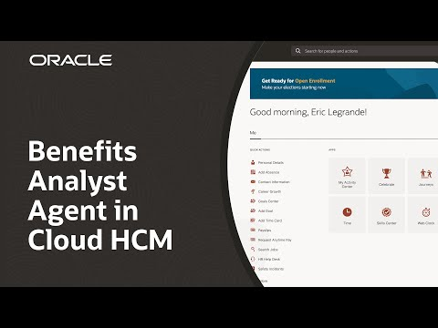 Benefits Analyst Agent in Oracle Fusion Cloud HCM: Demo