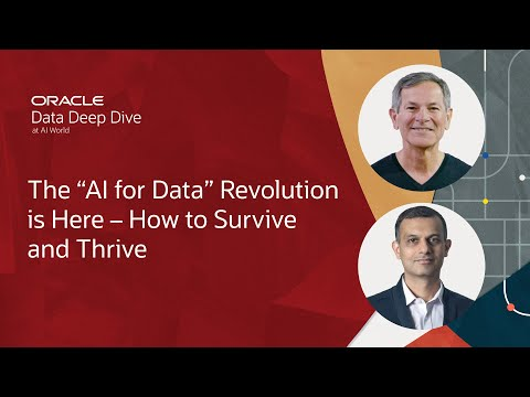Juan Loaiza and T.K. Anand Keynote on the "AI for Data" Revolution: Oracle AI World 2025