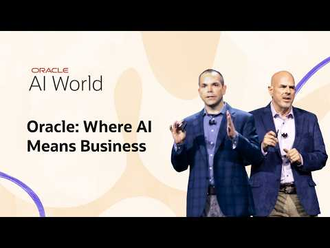 Oracle AI World 2026 Keynote: Where AI Means Business