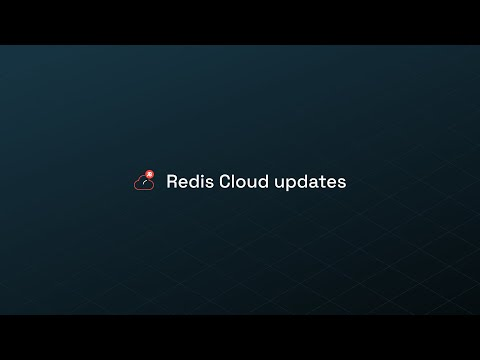 Spring Release: Redis Cloud
