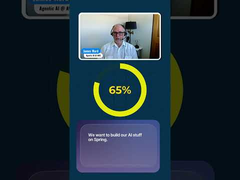 #Spring and #Java for #AI is the trend. James Ward references #AWS data about #AI workloads.