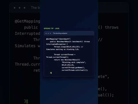 Spring tips in under 1-minute: Virtual Threads