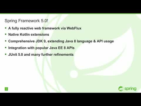 Webinar: Getting Reactive with Spring Framework 5.0 GA