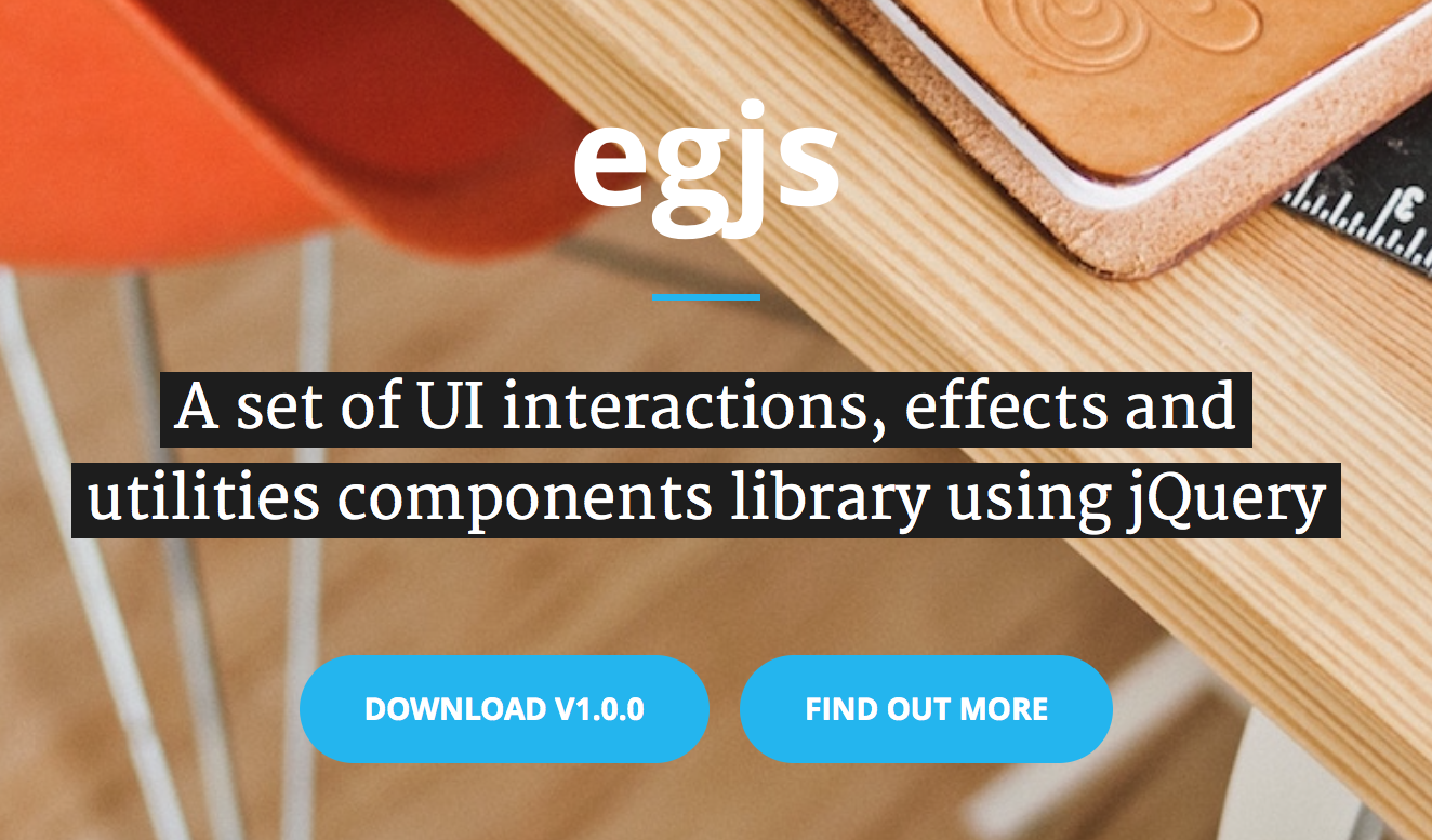 jQuery 기반의 egjs 라이브러리를 공개합니다.