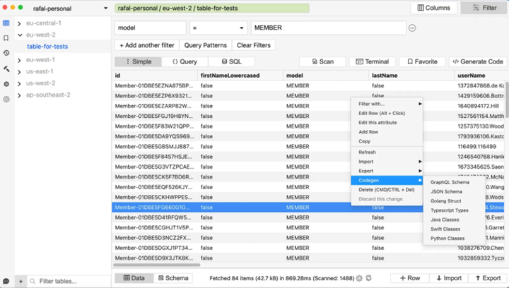 Dynobase 툴 소개 - AWS Dynamo DB GUI client