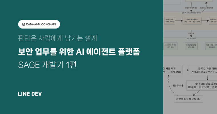 보안 업무를 위한 AI 에이전트 플랫폼 「SAGE」 개발기 1편: 판단은 사람에게 남기는 설계