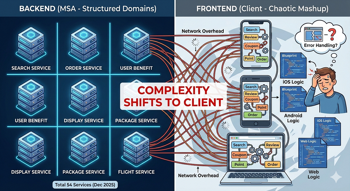 화면 단위 복잡성을 흡수하다: 여기어때 BFF의 기록