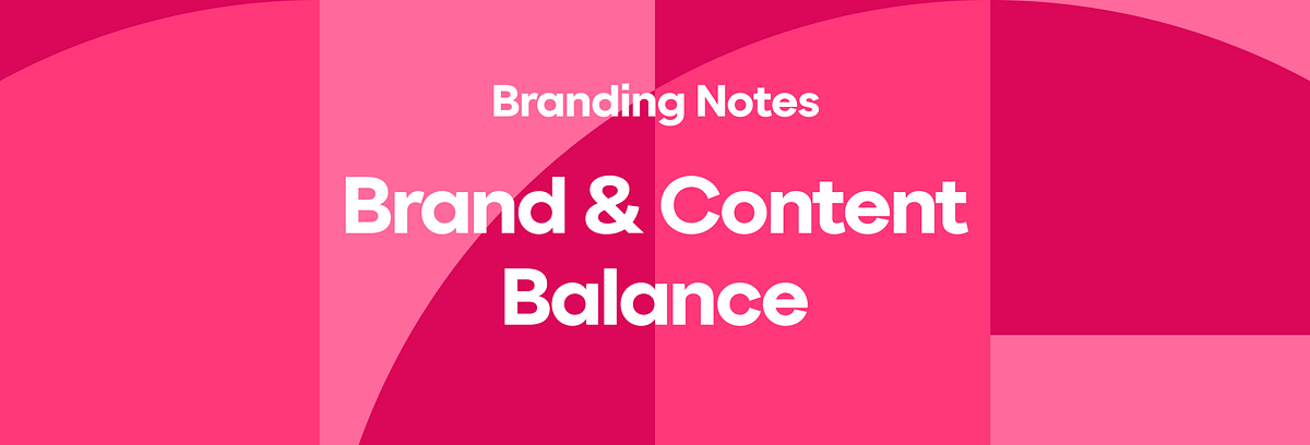 브랜드와 콘텐츠의 균형