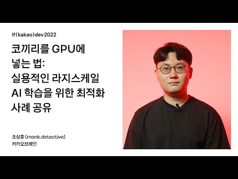 코끼리를 GPU에 넣는법: 실용적인 라지스케일 AI 학습을 위한 최적화 사례 공유 / if(kakao)2022